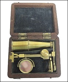 Folding Cary-Gould type pocket microscope, c.1828